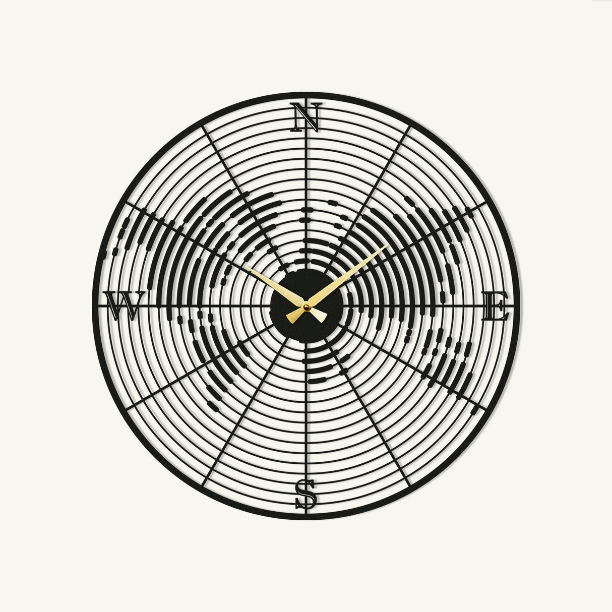 Coordinate Metal Wall Clock - APS018