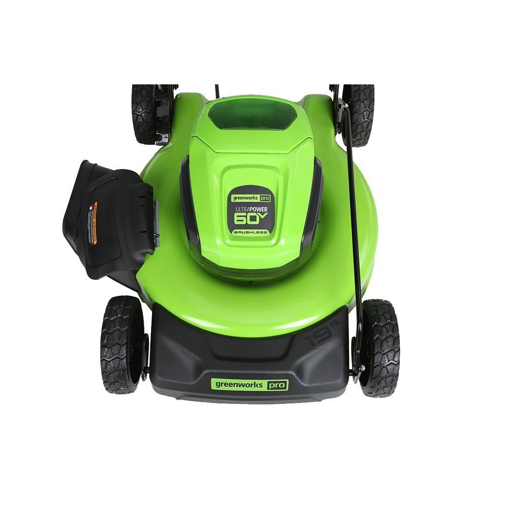 Greenworks Pro 19 in. 60V Battery Cordless 2-in-1 Lawn Mower with 5.0 Ah Battery with Charger