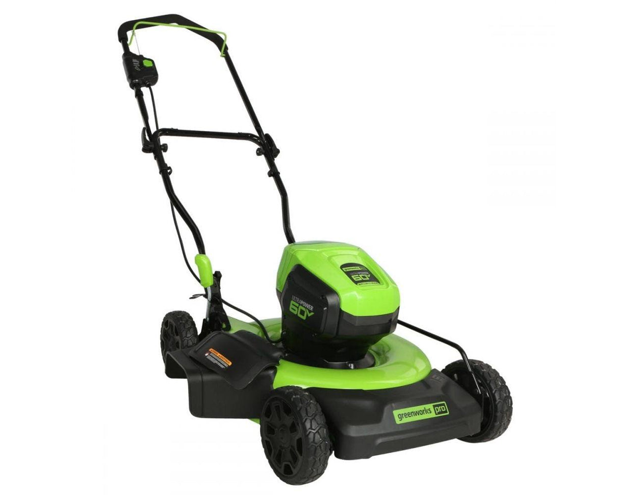 Greenworks Pro 19 in. 60V Battery Cordless 2-in-1 Lawn Mower with 5.0 Ah Battery with Charger