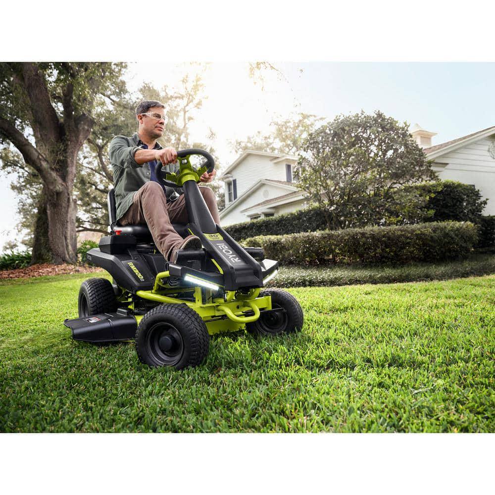 Ryobi 30 in. 48-Volt Brushless Electric Riding Mower - Mow Your Lawn Effortlessly with Zero Emissions