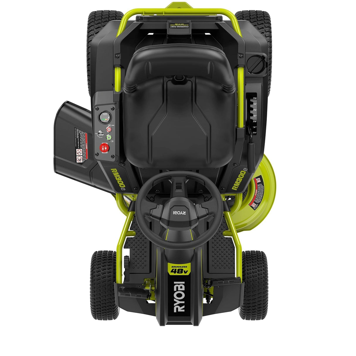 Ryobi 30 in. 48-Volt Brushless Electric Riding Mower - Mow Your Lawn Effortlessly with Zero Emissions