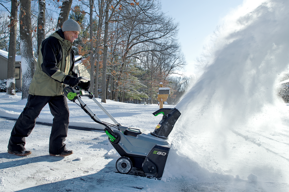 EGO POWER+ Snow Blower 21″ Dual Power Steel Auger with Two 5.0Ah Batteries