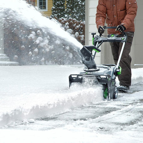 EGO POWER+ Snow Blower 21″ Dual Power Steel Auger with Two 5.0Ah Batteries