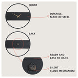 Stripe Metal Wall Clock - APS103