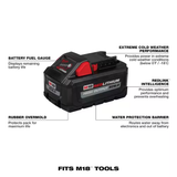 M18 FUEL 18V 10 In. Lithium-Ion Brushless Cordless Dual Bevel Sliding Compound Miter Saw Kit W/(2) 8.0 Ah Batteries